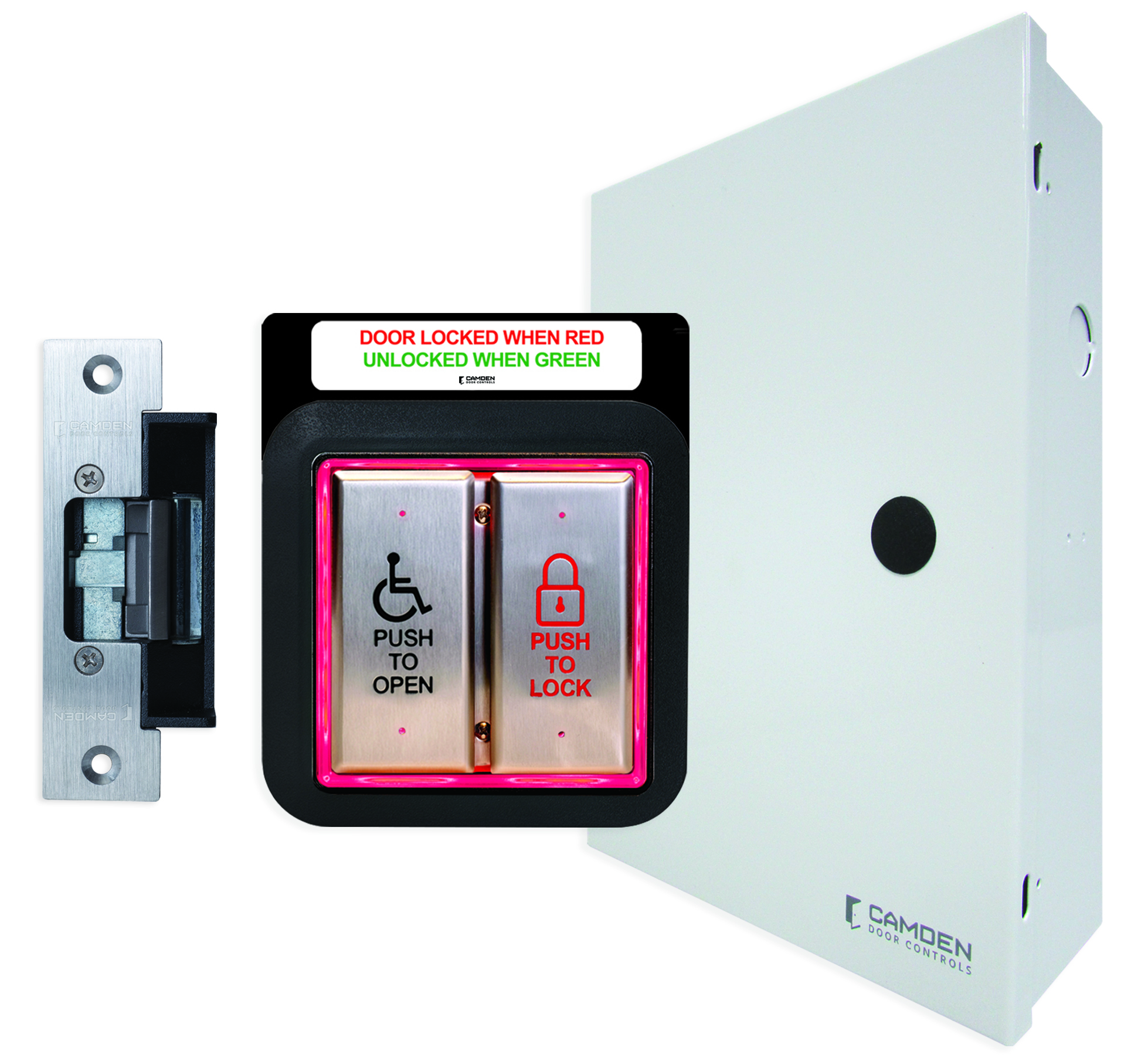 CM-xxx/4AL: CM-7436 Series: 4.5" Wide Models:CM-7536 Series: 6" Wide Models<BR>COLUMN(tm) Push Plate Switches - All Active Switches - Push Plate Switches